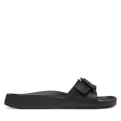 Klapki ONLY Shoes. Czarne klapki ONLY SHOES, bez wzorów, bez obcasa. Za 49.99 zł.