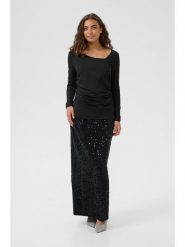 CULTURE Koszulka w kolorze czarnym rozmiar: M. Czarne bluzki Culture, m, bez wzorów, bez kołnierzyka, bez ramiączek. Za 82.99 zł.