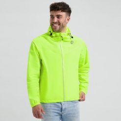 Kurtka przeciwdeszczowa Rogelli Commuter Core. Żółte kurtki sportowe Rogelli, m, bez wzorów, bez kaptura, rowerowe. Za 245.00 zł.