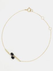 DIAMOND & CO Złota bransoletka "Cayagan" z diamentami i szafirami rozmiar: onesize. Żółte bransoletki Diamond & Co, z diamentem, złote. Za 869.99 zł.