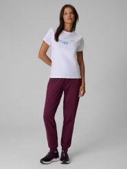 4F Spodnie dresowe joggery damskie - różowe XL. Czerwone spodnie dresowe 4f, s, bez wzorów, z dresówki. Za 159.99 zł.