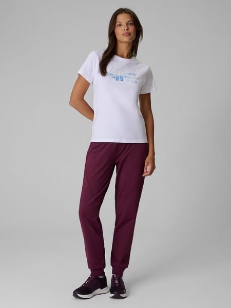 4F Spodnie dresowe joggery damskie - różowe XL. Czerwone spodnie dresowe 4f, s, bez wzorów, z dresówki. Za 159.99 zł.
