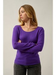 AUTHENTIC CASHMERE Kaszmirowy sweter "Lafon" w kolorze fioletowym rozmiar: M. Różowe swetry AUTHENTIC CASHMERE, m, bez wzorów, z kaszmiru, bez ramiączek. Za 347.99 zł.