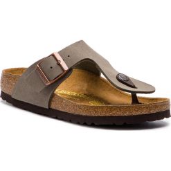 Japonki BIRKENSTOCK - Ramses 0044053 Stone. Szare klapki Birkenstock, bez wzorów, ze skóry ekologicznej, bez obcasa. W wyprzedaży za 199.00 zł.