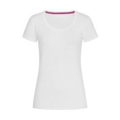 Rozciągliwa Koszulka Dla Kobiet. Białe bluzki STEDMAN, xl, bez wzorów, sportowe, bez kołnierzyka, bez ramiączek. Za 64.99 zł.