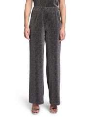 BETTY & CO Spodnie w kolorze czarnym rozmiar: 42. Czarne spodnie materiałowe Betty & Co, na co dzień, bez wzorów, z materiału, z podwyższonym stanem. Za 87.40 zł.