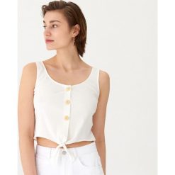 Top z wiązaniem u dołu - Biały. Topy House. Za 35.99 zł.