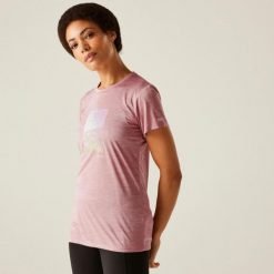 Koszulka turystyczna damska Fingal IX. Brązowe bluzki Regatta, bez wzorów, z tkaniny, casualowe, bez kołnierzyka, bez ramiączek. Za 140.00 zł.