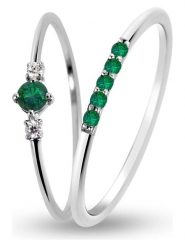 Les Petites Précieuses Srebrne pierścionki (2 szt.) z kamieniami szlachetnymi rozmiar: 52. Szare pierścionki Les Petites Précieuses, z cyrkonią, srebrne. Za 339.99 zł.