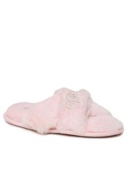 DeeZee Kapcie M138139J Różowy. Czerwone obuwie domowe DeeZee, bez wzorów, z materiału, bez zapięcia. Za 41.99 zł.