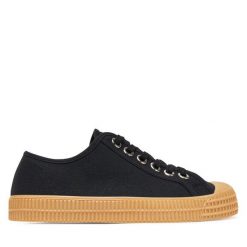 Trampki Novesta. Czarne trampki Novesta, bez wzorów, bez zapięcia. Za 229.99 zł.