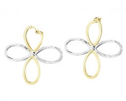 Złote kolczyki - kwiaty. Żółte kolczyki Apart, złote. Za 1,749.00 zł.