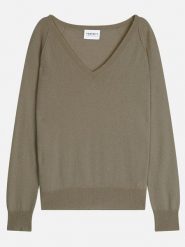 Perfect Cashmere Kaszmirowy sweter "Penelope" w kolorze khaki rozmiar: XL. Brązowe swetry Perfect Cashmere, xl, bez wzorów, z kaszmiru, bez ramiączek. Za 347.99 zł.