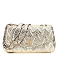 Guess Torebka w kolorze złotym - 26 x 15 x 6 cm rozmiar: onesize. Żółte torby na ramię Guess, z aplikacjami, z materiału, na ramię, bez dodatków. Za 409.45 zł.