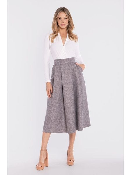 Stylove Spódnica w kolorze szarym rozmiar: XL. Szare spódnice Stylove, xl, bez wzorów, midi. Za 249.95 zł.