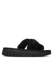 Roxy Klapki HY62277-5 Czarny. Czarne klapki Roxy, bez wzorów, z materiału, bez obcasa. Za 179.99 zł.