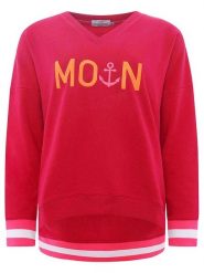 Zwillingsherz Bluza "MoinZH" w kolorze różowym rozmiar: M. Różowe bluzy Zwillingsherz, m, bez wzorów, bez kaptura. Za 171.68 zł.