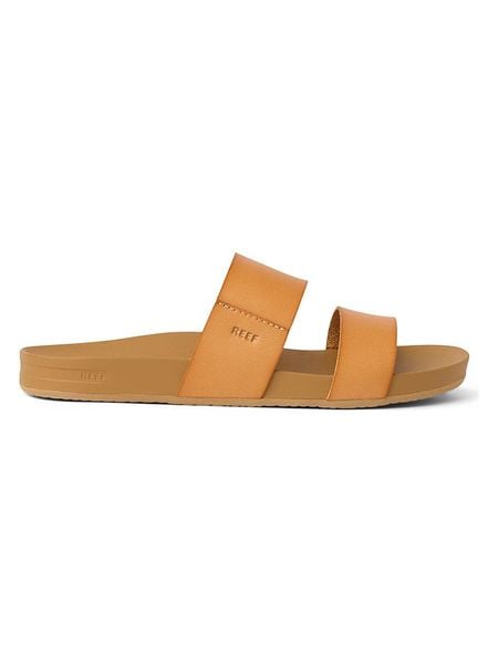 Reef Klapki "Cushion Vista" w kolorze jasnobrązowym rozmiar: 38,5. Brązowe klapki Reef, bez wzorów, z otwartym noskiem, bez obcasa. Za 174.95 zł.