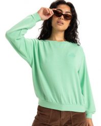 Bluza damska SURFING BY MOONLIGHT. Zielone bluzy Roxy, m, bez wzorów, z elastanu, bez kaptura. Za 229.99 zł.