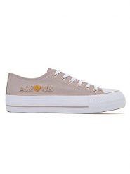 Sixth Sens Sneakersy w kolorze beżowym rozmiar: 41. Brązowe trampki Sixth Sens, z aplikacjami, bez zapięcia. Za 101.23 zł.