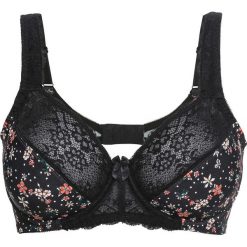 Biustonosz minimizer bonprix czarny z nadrukiem. Czarne biustonosze bonprix, bez wzorów. Za 54.99 zł.