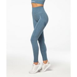 Legginsy bezszwowe Carpatree Allure niebieski melanż. Niebieskie legginsy Carpatree, s, bez wzorów, z elastanu. W wyprzedaży za 129.99 zł.