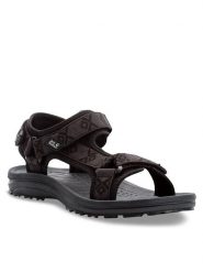Jack Wolfskin Sandały Wave Breaker 4050291 Czarny. Czarne obuwie sportowe Jack Wolfskin, z materiału, bez zapięcia. Za 199.99 zł.