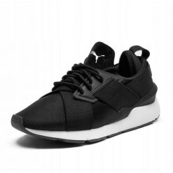 Buty treningowe damskie Puma Muse Satin ll Wn's Black 368427 02. Czarne obuwie sportowe Puma, bez zapięcia. Za 219.00 zł.