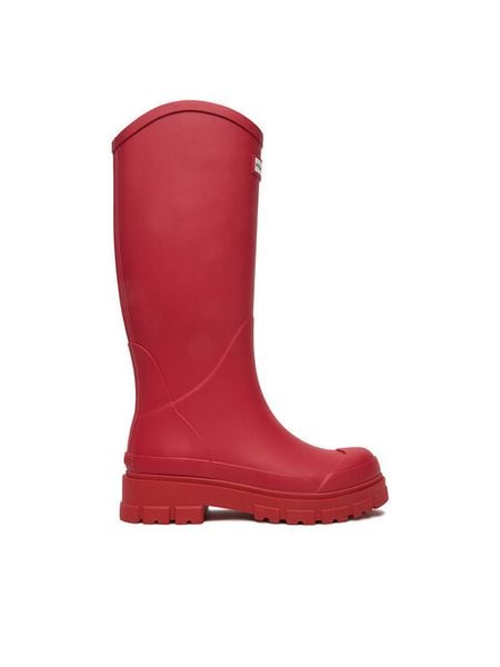 Hunter Kalosze EO-SJY-01 Czerwony. Czerwone kalosze Hunter, bez wzorów, z kauczuku. Za 266.99 zł.