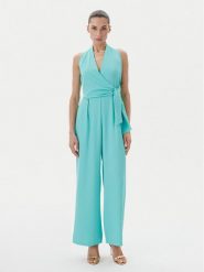 Rinascimento Kombinezon CFC0123773003 Turkusowy Regular Fit. Niebieskie sukienki Rinascimento, l, bez wzorów, z syntetyku, bez kołnierzyka, bez ramiączek. Za 439.99 zł.