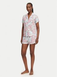 LAUREN RALPH LAUREN Piżama LAUREN RALPH LAUREN-ILN12506 Niebieski jasny Regular Fit. Niebieskie piżamy Lauren Ralph Lauren, bez wzorów, z bawełny, bez ramiączek. Za 449.99 zł.