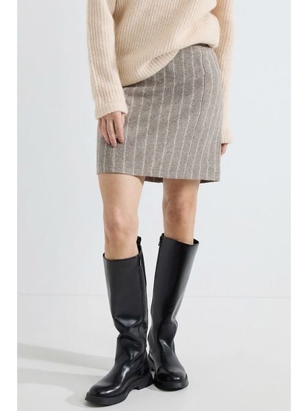 Josephine & Co Spódnica "Alvin" w kolorze beżowym rozmiar: 42. Brązowe spódnice Josephine & Co, bez wzorów, z wełny, mini. Za 203.99 zł.