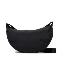 Torba Puma. Czarne listonoszki Puma, bez wzorów, bez dodatków. Za 79.99 zł.