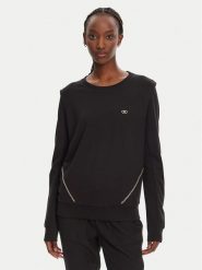 Liu Jo Sport Bluza TA5039 JS182 Czarny Relaxed Fit. Czarne bluzy Liu Jo Sport, s, bez wzorów, z wiskozy, bez kaptura. Za 369.99 zł.