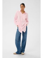 Kaffe Bluzka w kolorze jasnoróżowym rozmiar: 36. Różowe bluzki Kaffe, bez wzorów, z bawełny, bez kołnierzyka, bez ramiączek. Za 104.99 zł.