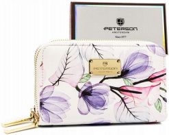 Portfel damski Peterson PTN 007-F8 fioletowy. Fioletowe torebki klasyczne Peterson, bez wzorów, ze skóry ekologicznej, bez dodatków. Za 68.99 zł.