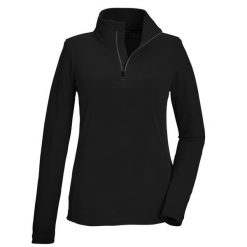 Bluza damska Killtec KSW 101 WMN FLC SHRT. Czarne bluzy Killtec, bez wzorów, bez kaptura. Za 121.21 zł.