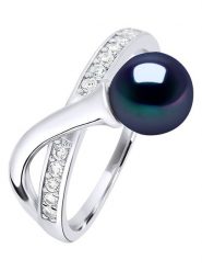Pearline Srebrny pierścionek z perłą rozmiar: onesize. Niebieskie pierścionki Pearline, z cyrkonią, srebrne. Za 391.99 zł.