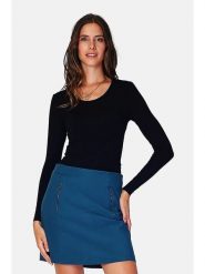 ASSUILI Koszulka w kolorze czarnym rozmiar: 40. Czarne bluzki Assuili, bez wzorów, klasyczne, bez kołnierzyka, bez ramiączek. Za 83.22 zł.