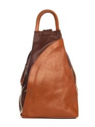 Mia Tomazzi Skórzany plecak "Novara" w kolorze brązowym - 29 x 34 x 13 cm rozmiar: onesize. Brązowe plecaki Mia Tomazzi, bez wzorów, z materiału. Za 299.82 zł.