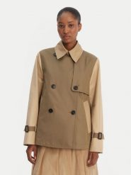 Weekend Max Mara Trencz Biglia 2615021051 Zielony Relaxed Fit. Zielone płaszcze Weekend Max Mara, bez wzorów, z syntetyku, bez kaptura. Za 2,369.00 zł.