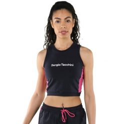 Damska koszulka typu tank top Sergio Tacchini Vikla. Czerwone topy sergio tacchini, bez wzorów, bez kołnierzyka, bez ramiączek. Za 139.00 zł.