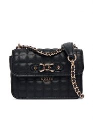 Guess Torebka Nadira Mini HWQG84 24780 Czarny. Czarne torebki klasyczne Guess, z aplikacjami, ze skóry, bez dodatków. Za 589.99 zł.