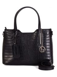 Lia Biassoni Skórzana torebka "Acco" w kolorze czarnym - 32 x 22 x 12 cm rozmiar: onesize. Czarne torby na ramię Lia Biassoni, bez wzorów, z materiału, przez ramię, bez dodatków. Za 274.99 zł.