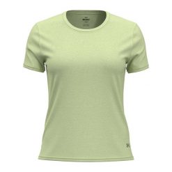Koszulka do biegania damska Under Armour Launch. Zielone bluzki Under Armour, s, bez wzorów, sportowe, bez kołnierzyka, bez ramiączek. Za 109.99 zł.