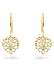 DIA DIAMONDS Pozłacane kolczyki z diamentami rozmiar: onesize. Żółte kolczyki DIA DIAMONDS, z diamentem, pozłacane, z zapięciem typu bigiel. Za 144.92 zł.