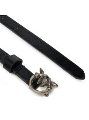 Pinko Pasek na talię Love Berry H1 Belt 20241 PLT01 102148 A1UI Czarny. Czarne paski Pinko, bez wzorów, ze skóry. Za 309.99 zł.