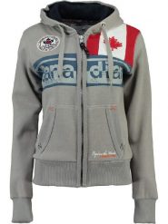 Canadian Peak Bluza "Flashy" w kolorze ciemnoszarym rozmiar: XL. Szare bluzy Canadian Peak, xl, z aplikacjami, z bawełny, bez kaptura. Za 113.99 zł.