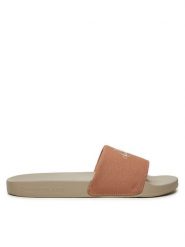 Calvin Klein Jeans Klapki YW0YW01835 Różowy. Czerwone klapki Calvin Klein Jeans, bez wzorów, z jeansu, bez obcasa. Za 119.99 zł.