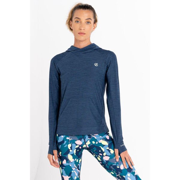 Bluza sportowa z kapturem damska Sprint City. Niebieskie bluzy Dare 2b, bez wzorów, z kapturem. Za 129.99 zł.